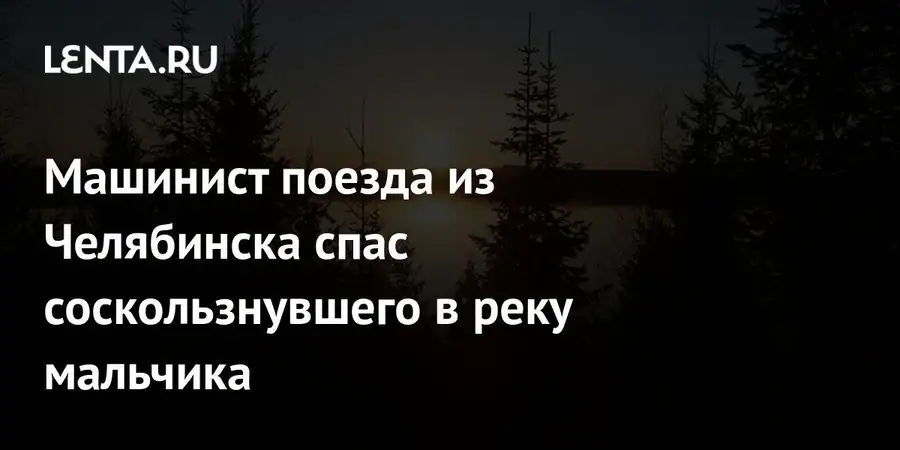 Машинист поезда из Челябинска спас упавшего в ледяную реку в Перми школьника
