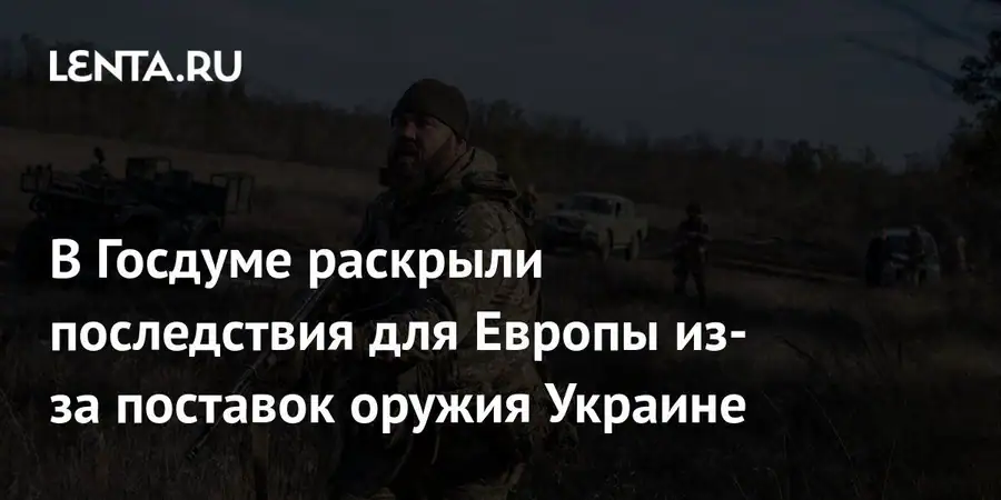 Депутат Шеремет предупредил Европу о рисках из-за поставок оружия Украине